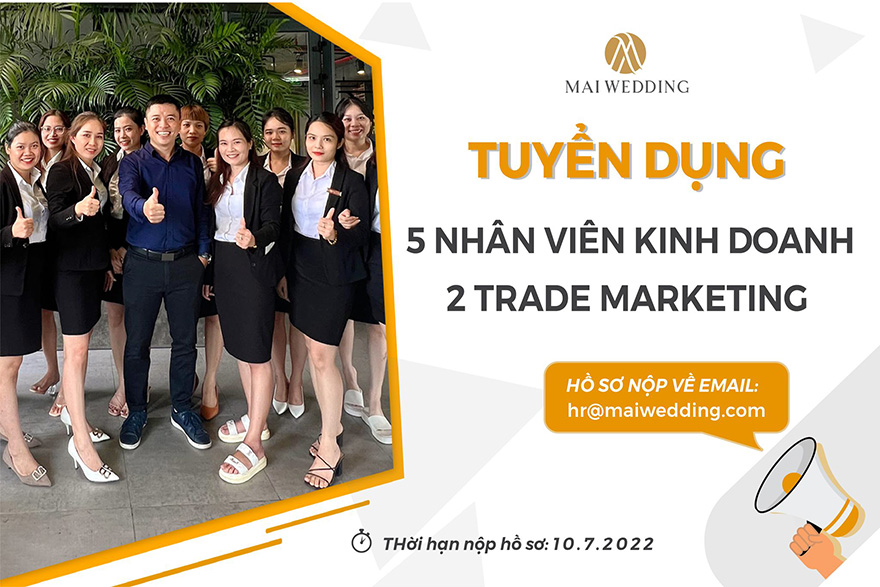 Mai Wedding Đà Nẵng tuyển Nhân viên kinh doanh áo cưới